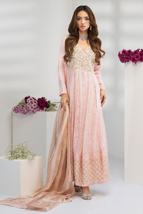 Kashmiri Pink Kalidar