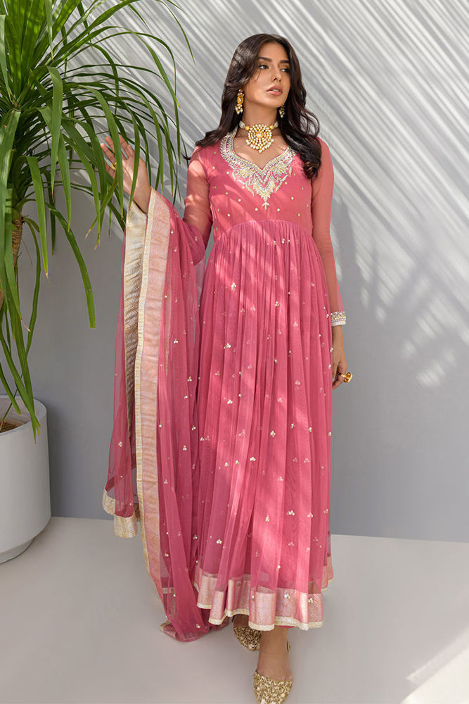 Picture of Rosette Gold - Shirt, Trouser And Dupatta