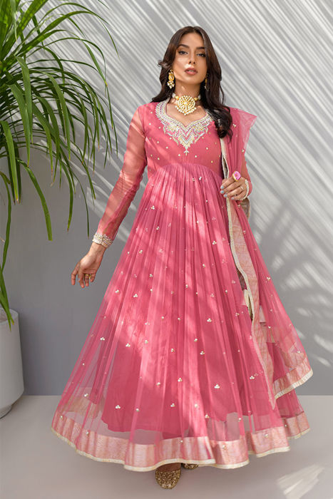 Rosette Gold - Shirt, Trouser And Dupatta