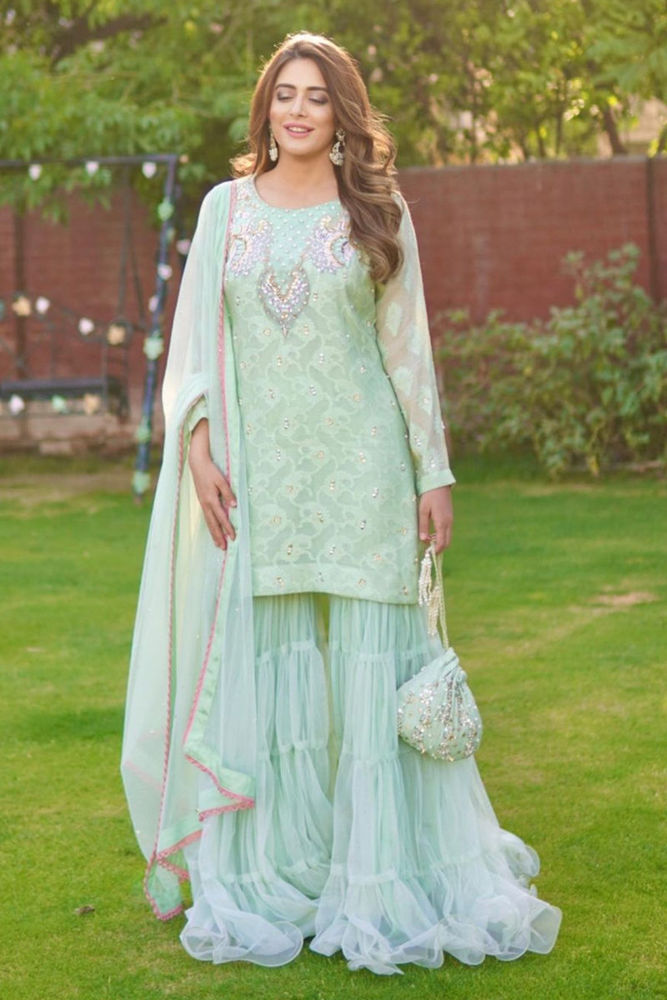 Picture of Zahar Naveed Aqua in Mint