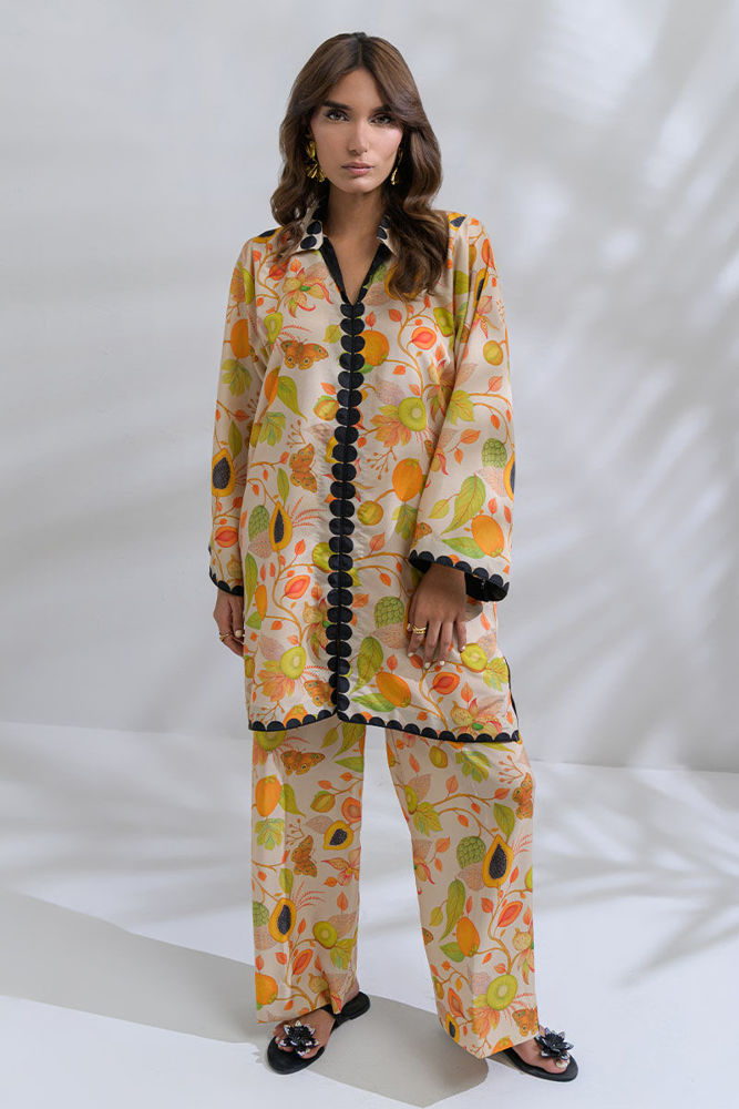 Picture of Breezy Papaya - Shirt And Trouser