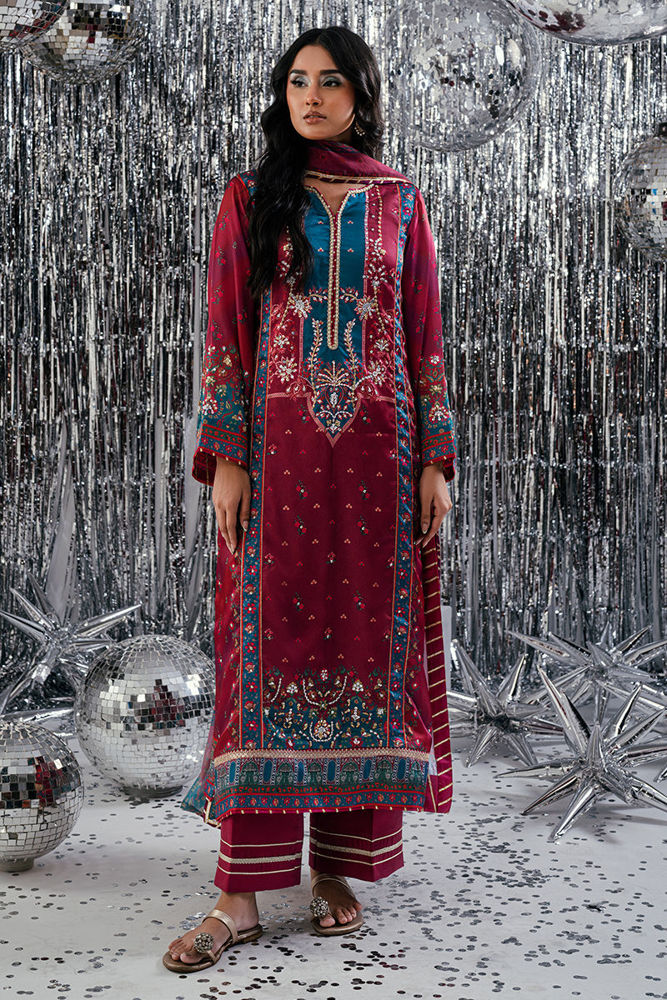 Picture of Mystic Magenta - Shirt, Trouser And Dupatta