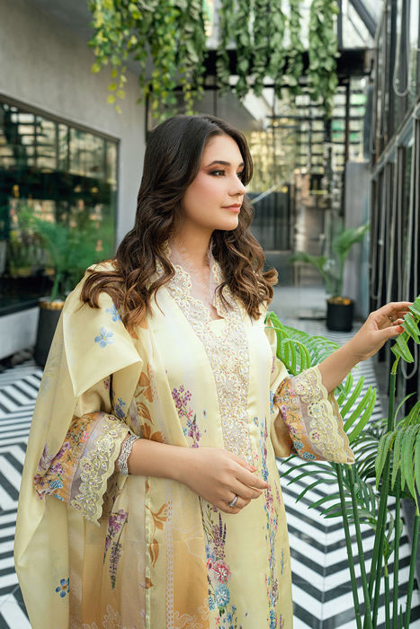 Buttercup Bloom - Shirt And Dupatta