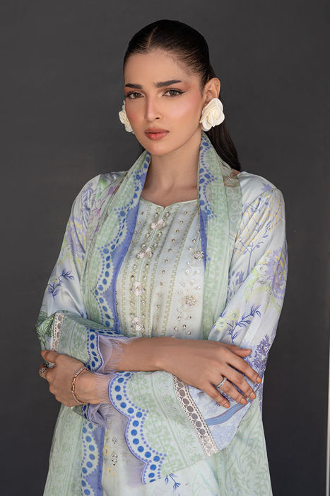 Mint Riverie - Shirt and Dupatta