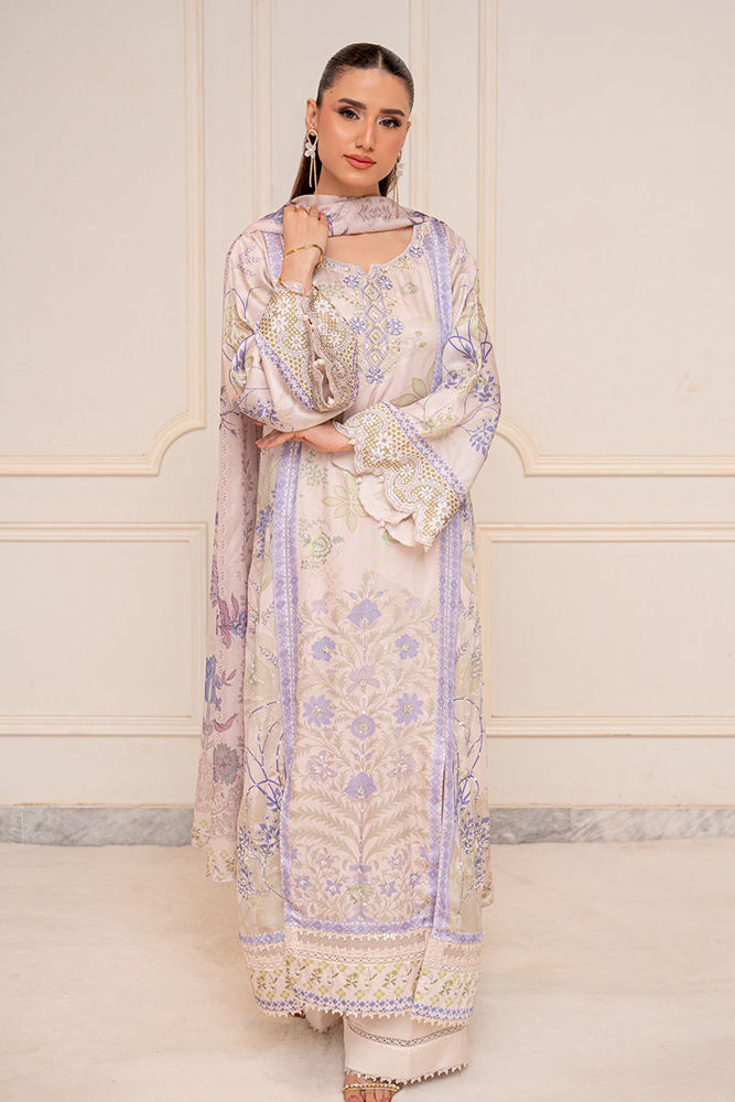 Picture of Ivory Meadow - Shirt, Trouser And Dupatta